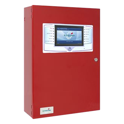 LA103H1-10 - Panel de Detección de Incendio Modular Direccionable / 2 Lazos SLC Expandible a 8 / Pantalla Táctil 7" / Fuente 10.25A 115V / En Inglés / Color Rojo