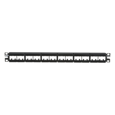 CPPL24WBLY - Panel de Parcheo Modular / 24 Puertos / 1UR / Plano / Sin Blindaje / Mini-Com / 19 Pulgadas