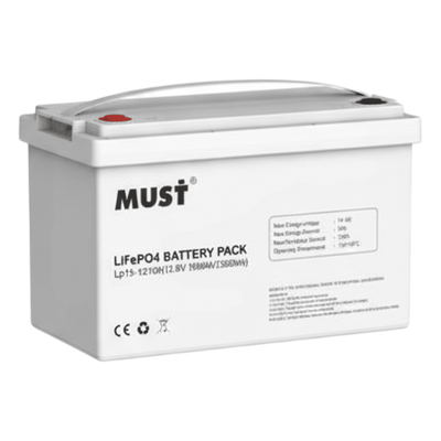 LP-1512-100 - Batería LiFePO4 / 12.8 Vcc / 100 Ah / 1.28 kWh / Uso Solar y UPS / 13 kg