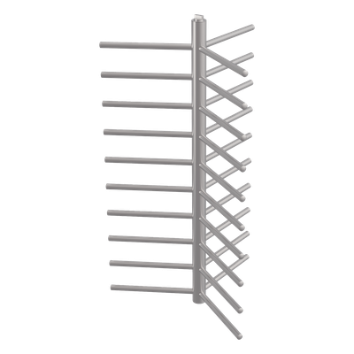H44X0-POLE/DM60 - Eje Central de Refacción / Torniquete de Cuerpo Completo / Carril Sencillo / Acero Inoxidable