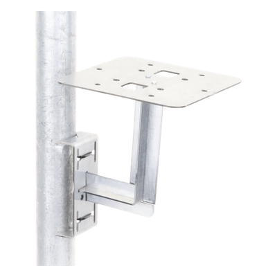 HLU-3R2 - Base para Lámpara de Obstrucción / Acero Galvanizado / Tubo 7/8" a 1-1/4" / Preparada para Fleje Adicional