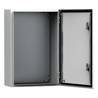 MAS0606021R5 - Gabinete Exterior / IP66 NEMA 4/12/13 / IK10 / 600x600x210 mm (23.6x23.6x8.3 in) / Acero 1.5 mm / Platina Montaje