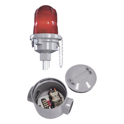 LOSW - Relevador de transferencia / Doble lámpara / Aluminio diecast / Resistencia viento 240 km/h / -55°C a +55°C / 31.8 mm (1 1/4') entrada