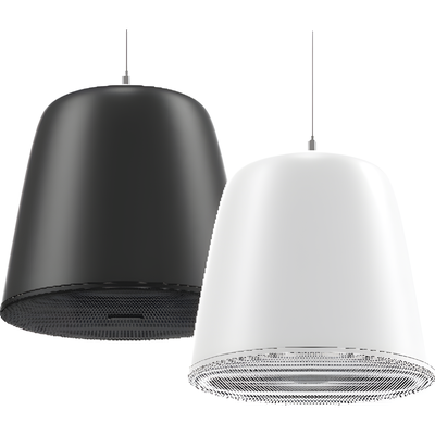 DSQAZ0510G1/BLACK - Altavoz Colgante Pasivo / 10W / 70V/100V / 88° de Cobertura Cónica / Tweeter 1" y Woofer 6.5" / Interior