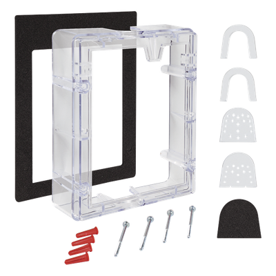 STI-3104 - Espaciador de conducto transparente / 1/2" y 3/4" pulgadas / Con juntas impermeables / Para serie Stopper II