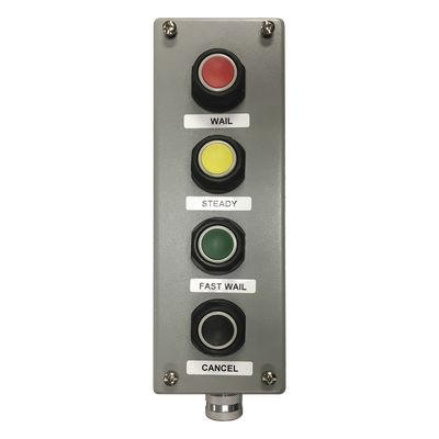 PBS4 - Botonera / 4 Botones Programables / Acero Calibre 14 / NEMA 4, 12, 13 / 9.50' x 6.25' x 3.00'
