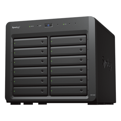 DX1222 - Unidad de Expansión / 12 Bahías HDD/SSD SATA / Intercambio en Caliente / Puerto Mini-SAS HD / Diseño Escritorio