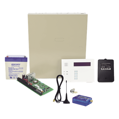 VISTA48MINI2/6160RF - Panel de Alarma Híbrido / 48 Zonas Alámbricas e Inalámbricas / Comunicador Celular 2G / Teclado con Receptor RF / 3 Particiones