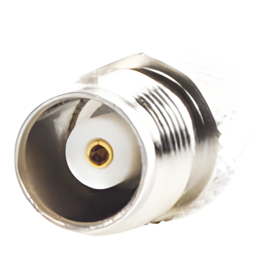 RFT-1241-6 - Adaptador de RF / Conector TNC Hembra a SMA Macho / Montaje en Línea / Cuerpo Bronce Niquelado / Contacto Oro / Aislante Teflón