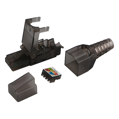 LP-KJ-6A-17U - Plug RJ45 / Cat 6A UTP / Sin Herramienta / 50µ Oro / -40°C a 70°C / 22-26 AWG