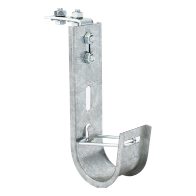 CH-J51-EZ - Soporte J-Hook para Cableado Estructurado / Capacidad 28 Cables Cat6 / Acero al Carbono / Instalación Interior