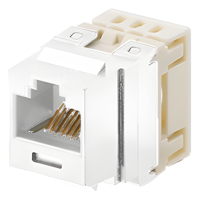 NKP5E88MIW - Jack Keystone / Cat 5e / Impacto 110 / RJ45 / 8P8C / UTP / Blanco Mate