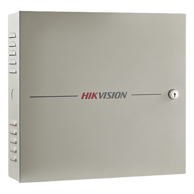 DS-K2604T - Controlador de Acceso / 4 Puertas / 8 Lectores Huella y Tarjeta / 100,000 Tarjetas / 300,000 Eventos / TCP-IP / Integración Video / Gabinete con Fuente 12V DC 8A