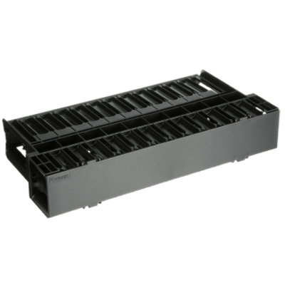 NCMH2 - Organizador de Cables Horizontal / Doble Frontal y Posterior / Rack 19in / 2UR / 1.75in de Altura