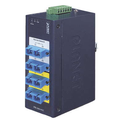 IFB-244-MSC - Switch Industrial Bypass de Fibra Óptica / Multimodo SC / 2 Canales / Conmutación Ultrarrápida / Pérdidas Ultrabajas