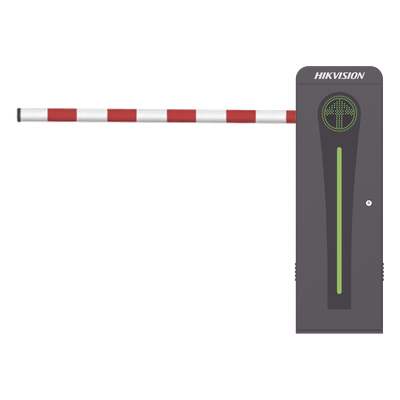 KT-320-ABAT(4ML) - Barrera Vehicular con Brazo Abatible por Colisión 4 mts INCLUIDO / Izquierda / Alto Desempeño / Brushless / Semáforo Rojo-Verde en Gabinete / Incluye
