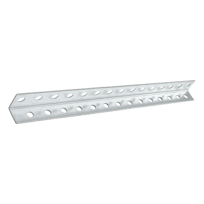 POS-ANGLE-X - Ángulo Perforado / 50 cm (19.7 ft) / Ancho 2.5 cm / Soporte Guía Horizontal / Acero Galvanizado