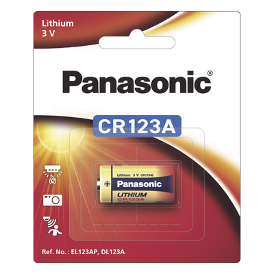 CR123APA/1B - Batería de Litio / 3 Vcc / 1,550 mAh / 1,900 Ciclos de Pulso / -40°C a +70°C / 17 g