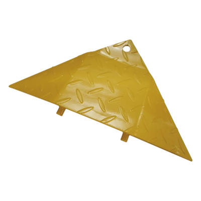 XB-TK-CAP-M - Bisel Final para Picos Ponchallantas / Acero Amarillo / 225 x 480 x 45 mm / 0.74 x 1.57 x 0.15 ft