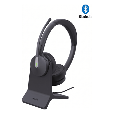 BH70-DUAL-WITH-STAND-TEAMS-USB-C/A - Diadema Inalámbrica / Dual / Bluetooth 5.3 / 50 m (164 ft) / Cancelación de Ruido IA / Certificada Microsoft Teams / Base de Carga