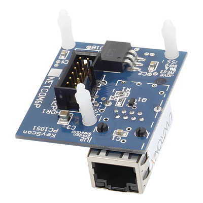 NETCOM6P - Convertidor Serial a TCP/IP / Encripción AES / Ethernet 10/100 Mbps / 41mm x 49mm / -5°C a 70°C
