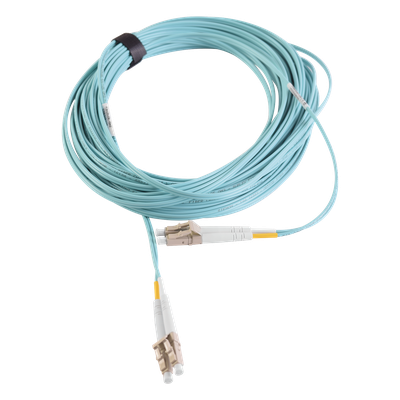 FJ2-LCLC5L-10AQ - Jumper de Fibra Óptica Multimodo / OM3 / LC-LC Duplex / OFNR / Aqua / 10 m (32.81 ft)