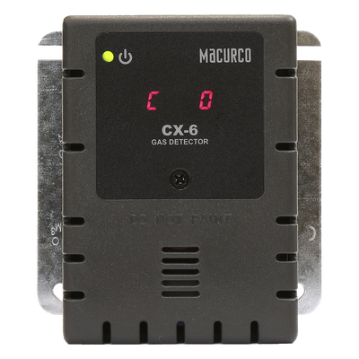 CX-6 - Detector de Gas Fijo / CO y NO2 / Detección de Bajo Nivel / Integración con Sistemas de Ventilación y Alarmas / Activación Automática de Mitigación
