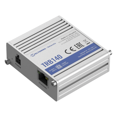 TRB140 - Router Industrial LTE Cat 4 / 150 Mbps / Ethernet Gigabit 10/100/1000 Mbps / ARM Cortex-A7 1.2 GHz / 134 g