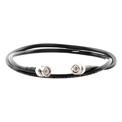 SBNC-240-BNC-85 - Jumper Coaxial RF / Cable LMR-240 (RG-8/X) / 85 cm / Conectores BNC Macho a BNC Macho / 50 Ohm
