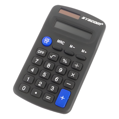 402CALCULATOR - Calculadora Elegante - Logo SYSCOM / epcom