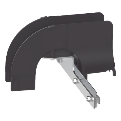 PWBSPJ2BL - Bajada de Cable / 2 in / Control de Radio de Curvatura / Acero con Recubrimiento en Polvo / Negro