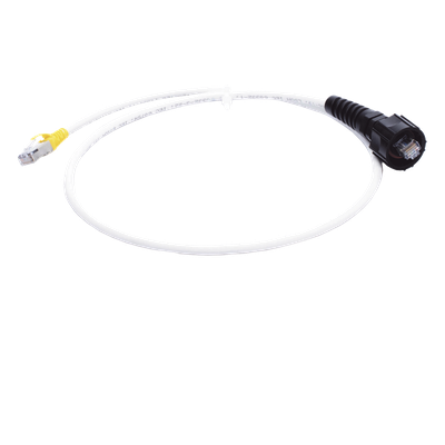 XC6A-S10-B05 - Patch Cord / Cat6A S/FTP / T568A/B / CM/LS0H1 / 3.05 m (10 ft) / Blanco y Amarillo