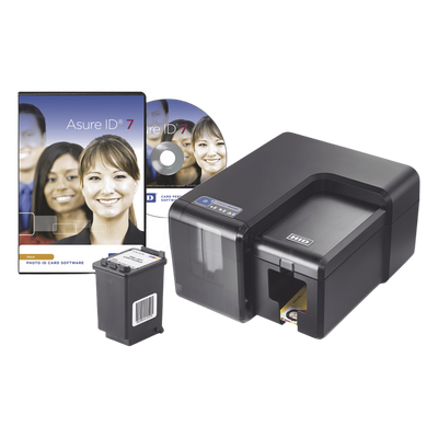 INK1000KIT - KIT de Impresora de Tarjetas Inyección de Tinta / Incluye Cartucho y Software/ Una Cara /Impresión Sobre el Borde