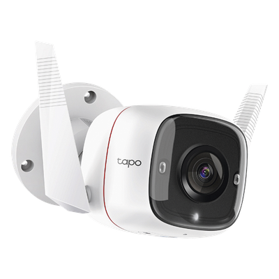 TAPOC310 - Cámara Bala IP / 3 Megapixel / Wi-Fi 2.4 GHz / IR 30 m (98.4 ft) / Audio Bidireccional / IP66 / MicroSD 128 GB