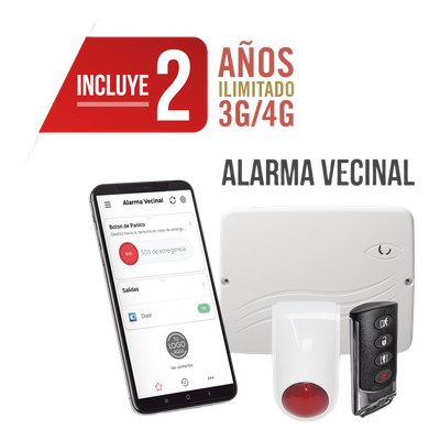 PRO4GEN2-VECINAL - Panel de Alarma Cloud Híbrido / Certificación UL / 4G LTE-M / 100 Usuarios / Programación Web / Compatible Honeywell 5800 y Sfire