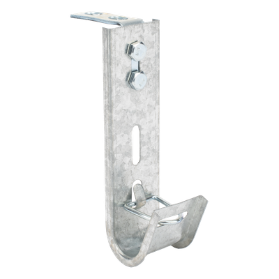 CH-J25-EZ - Soporte J-Hook para Cableado Estructurado / Capacidad 7 Cables Cat6 / Acero al Carbón / Montaje Pared y Techo / Interior