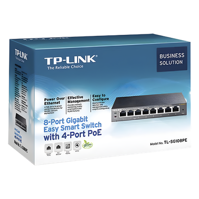 TL-SG108PE - TP-Link TL-SG108PE dispositivo de redes Gestionado L2 Si Si