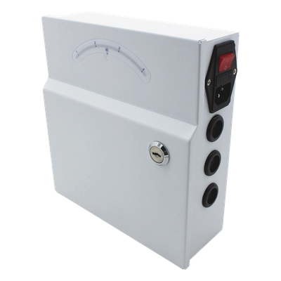 PLK24AC4A - Fuente de poder profesional de 24 Vca @ 4 Amper, para 4 camaras, con voltaje de entrada de: 110 Vca