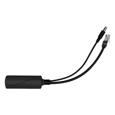 WI-POE51S-48V - Splitter PoE / IEEE 802.3af/at / 30W / Puerto Gigabit / Salida DC 12V 2A / Indicadores LED