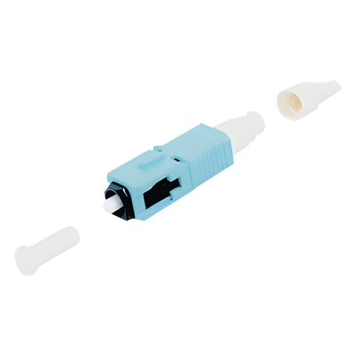 FC1-LB-SC5-9AQ - Conector de Fibra Óptica / SC Simplex / Multimodo 50/125 OM3-OM4 / Pre-Pulido / Re-Terminable / Color Aqua