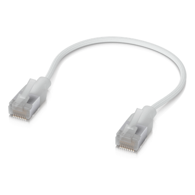 UACC-CABLE-PATCH-EL-C6A-0.15M-W - Patchcord Cat6A / 10G / PoE+++ / Etherlighting / 0.15 m (0.5 ft) / RJ45 Blindado
