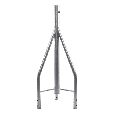 SCZ-35-PG - Tramo de Remate para Torre / Acero ASTM A36 / Galvanizado por Inmersión en Caliente / 3 Opresores para Pararrayos / Longitud 350 mm (1.15 ft) / Tolerancia ±1 mm