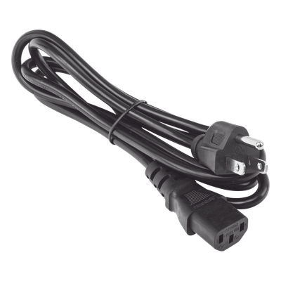 AC-CORD-1.8M - Cable de Alimentación Eléctrica / 120-240 Vca / 18 AWG / 1.8 m (5.91 ft) / IEC 320C13 a NEMA 5-15P / Trifásico con Tierra