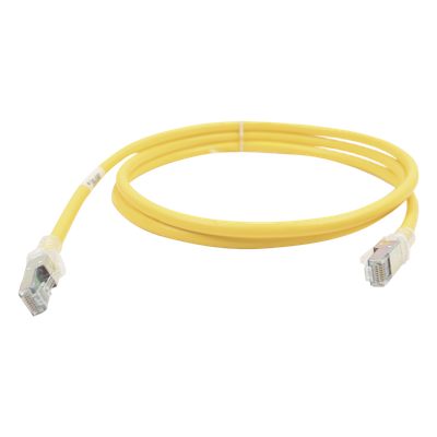 ZM6A-05-05B - Patch Cord Cat6A UTP / CM / 1.52m (5 ft) / Doble Chaqueta / Botas Ultra Delgadas / Amarillo / Bulk