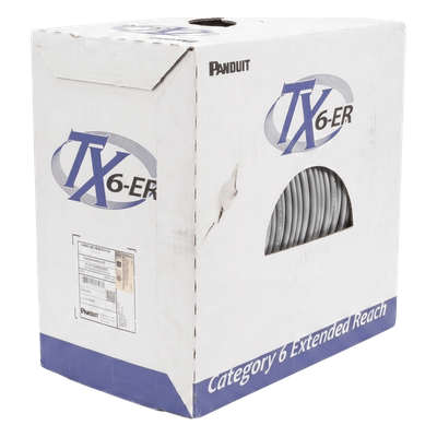 PUR6C2204IG-CE - Cable UTP Cat6 / 22 AWG / CMR Riser / 305 m (1000 ft) / Rango Extendido 150 m / 250 MHz / Gris