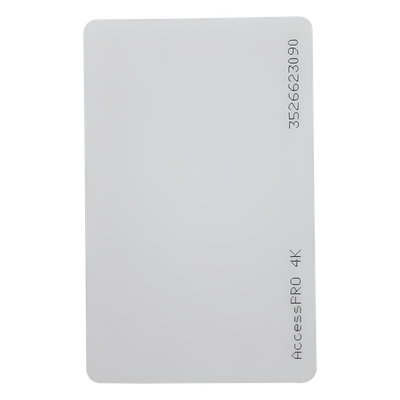 ACCESS-CARD-M4K - Tarjeta MIFARE Classic / 13.56MHz / 4KB / PVC Imprimible / ISO CR80 / UID 34 Bits