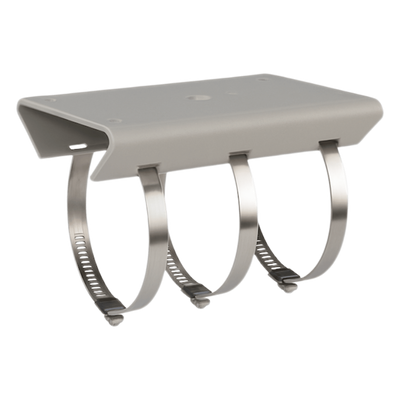 DS-1275ZJ/HWB - Montaje para Poste Vertical / Acero Galvanizado SUS304 / Ø 67-127 mm / 250 x 127 x 46 mm / 1.6 kg / Color Blanco / 9.8 x 5 x 1.8 in
