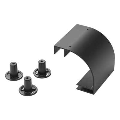 LRD12BLK - Accesorio de Bajada de Cable / Escalerilla 12 in / Aluminio / Negro / RAL 9005