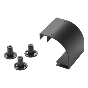 LRD12BLK - Accesorio de Bajada de Cable / Escalerilla 12 in / Aluminio / Negro / RAL 9005