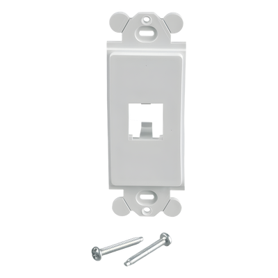 CFG1WH - Marco de Módulo / 1 Espacio Mini-Com / Para Placa Frontal GFCI / Color Blanco